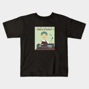 Happy holidays from cafeteria lady Kids T-Shirt